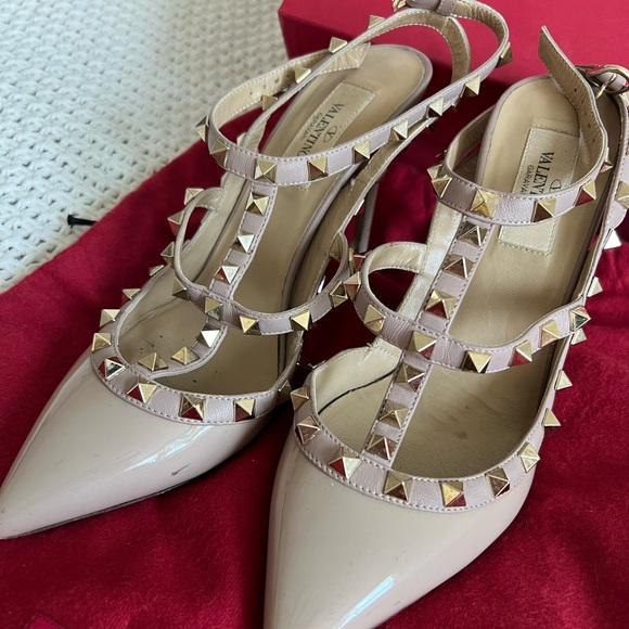 NUDE PATENT ROCKSTUD CAGED PUMP 100MM SIZE 7.5 - Picture 4 of 13